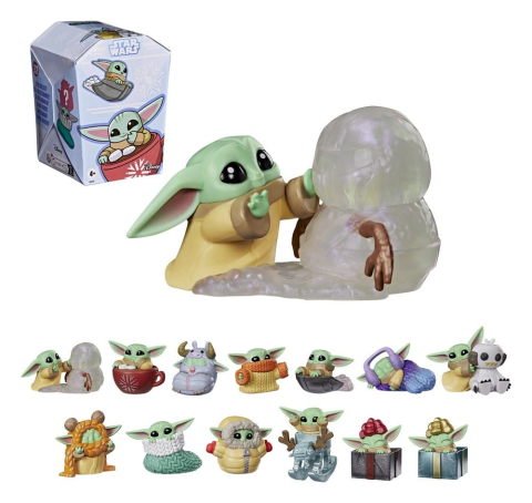 Star Wars Mini Figures 4 cm Grogu Force Freeze Series 2 Blind Box Display (24) [4]