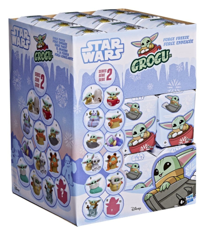 Star Wars Mini Figures 4 cm Grogu Force Freeze Series 2 Blind Box Display (24) [22]
