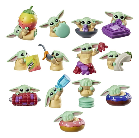 Star Wars Mini Figures 4 cm Grogu Snack Attack Series 1 Blind Box Display (24) [9]