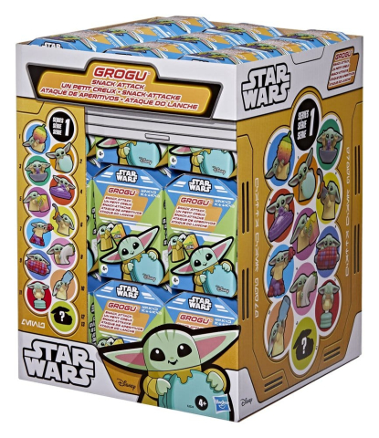 Star Wars Mini Figures 4 cm Grogu Snack Attack Series 1 Blind Box Display (24) [19]