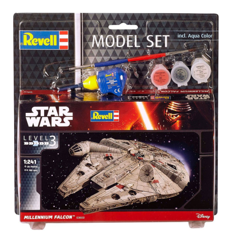 Star Wars Model Kit 1/241 Model Set Millennium Falcon 10 cm [1]