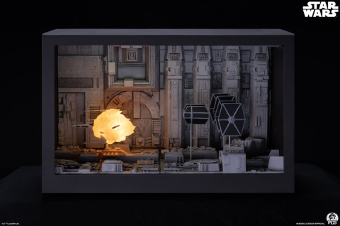 PRECOMENZI - Star Wars Movie Moments Mini Scale Diorama Trench Run 23 cm