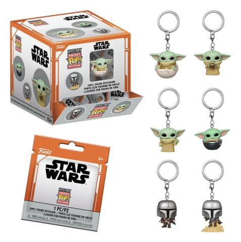 Star Wars POP! Vinyl Keychains The Mandalorian 4 cm Display (12) [1]