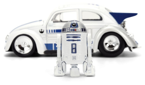 Star Wars R2-D2 VW Drag Beetle 1959 Jada 1:24 + Figurina [4]