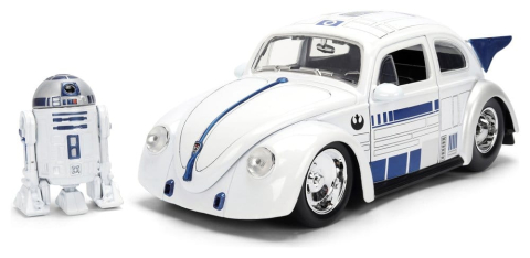 Star Wars R2-D2 VW Drag Beetle 1959 Jada 1:24 + Figurina [3]