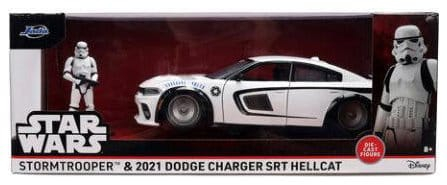 Figurine - Star Wars Stormtrooper Dodge Charger SRT Hellcat 1:24 - Macheta Jada Toys