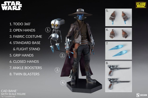 Star Wars The Clone Wars Action Figure 1/6 Cad Bane 32 cm [17]