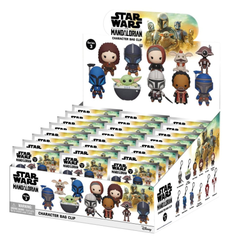 Star Wars The Mandalorian 3D PVC Bag Clips Series 3 Blind Bag Display (24) [2]