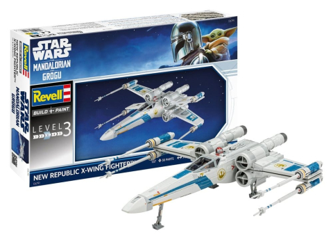 Jucarii - Star Wars The Mandalorian and Grogu Revell Model Kit 1/57 New Republic X-Wing Fighter 22 cm