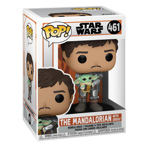Collectibles - Star Wars The Mandalorian POP! TV Vinyl Figure The Mandalorian & Grogu 9 cm