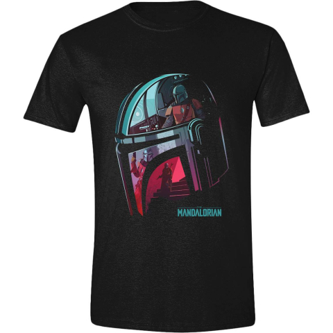 PRECOMENZI - Star Wars The Mandalorian T-Shirt Reflection Size L
