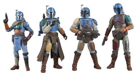 Jucarii - Star Wars The Mandalorian Vintage Collection Action Figure 4-Pack Mandalorian Shriek-Hawk 10 cm