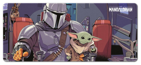 PRECOMENZI - Star Wars The Mandalorian XL Mouse Mat The Child 80 x 35 cm