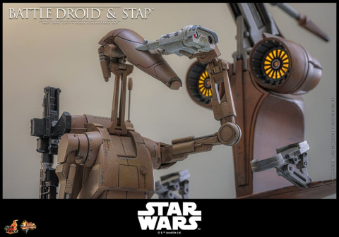 Star Wars: The Phantom Menace Movie Masterpiece Action Figure Set 1/6 Battle Droid & STAP 32 cm [4]