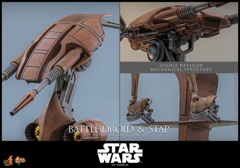 Star Wars: The Phantom Menace Movie Masterpiece Action Figure Set 1/6 Battle Droid & STAP 32 cm [11]