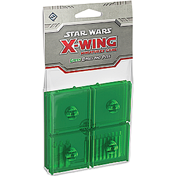 Accesorii pentru boardgames - Star Wars X-Wing: Green Bases and Pegs Expansion Pack