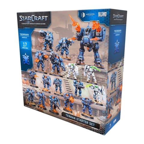 Board Games - StarCraft Terran Starter Set - 17 Miniaturi