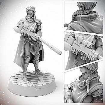 Board Games - Starfinder Half-Elf Steward