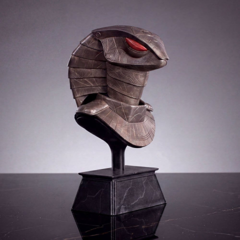 PRECOMENZI - Stargate Desktop Replica Helmet Replica Serpent Guard Helmet Apophis 15 cm