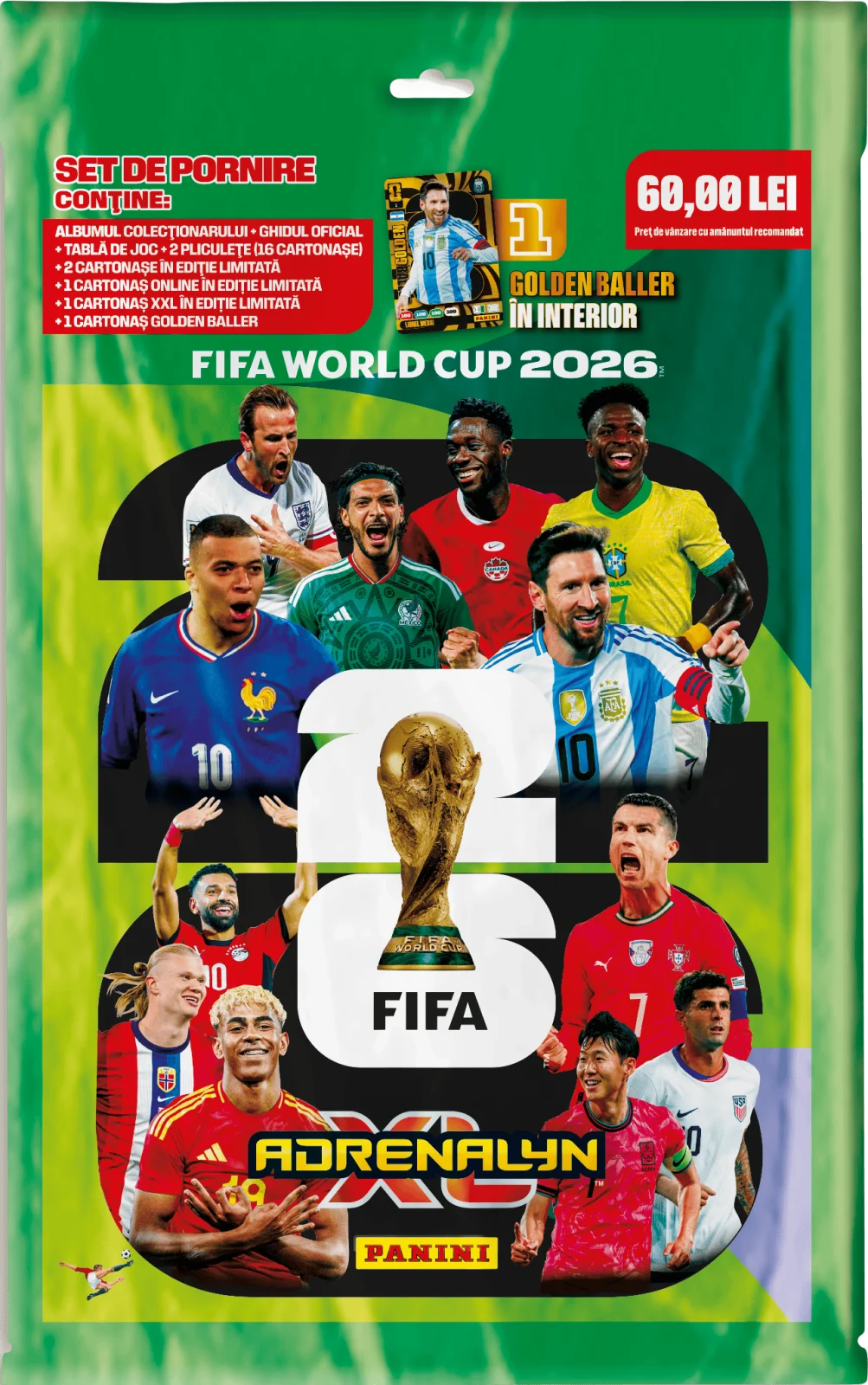 Trading Card Games - Starter Pack Panini FIFA World Cup 2026 Adrenalyn XL Album + Carti