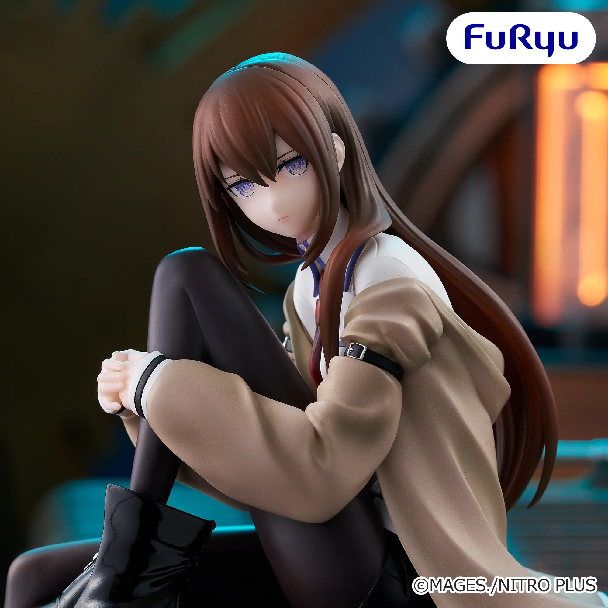 Figurina Kurisu Makise Noodle Stopper 14 cm FuRyu [2]