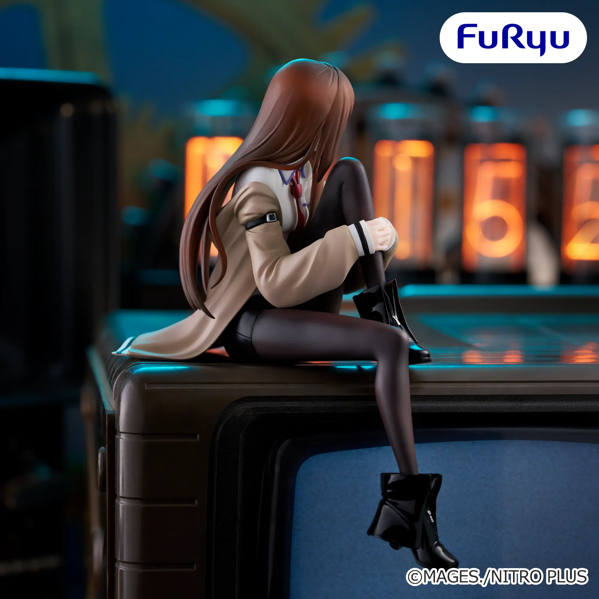 Figurina Kurisu Makise Noodle Stopper 14 cm FuRyu [3]
