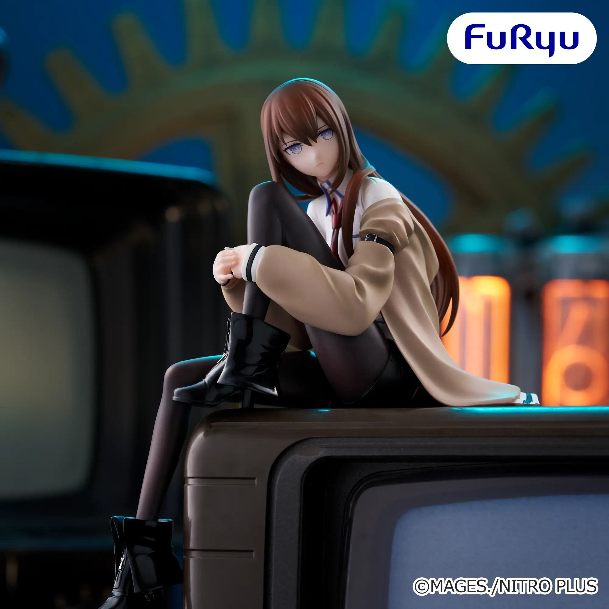 Anime - Figurina Kurisu Makise Noodle Stopper 14 cm FuRyu