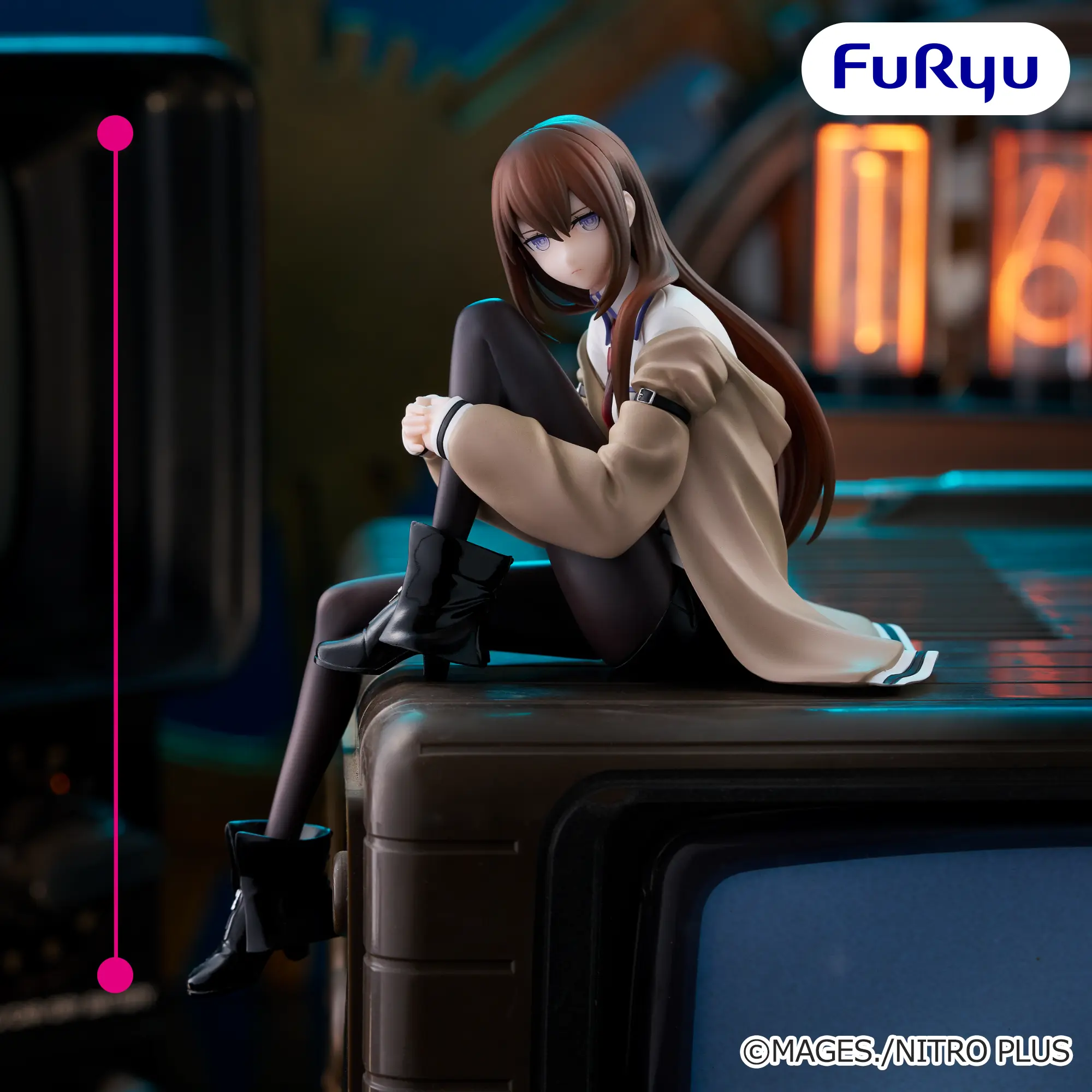 Figurina Kurisu Makise Noodle Stopper 14 cm FuRyu [1]