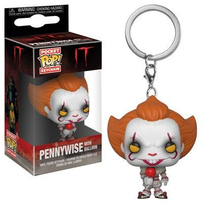 PRECOMENZI - Stephen King's It 2017 Pocket POP! Vinyl Keychain Pennywise with Balloon 4 cm