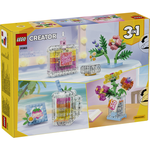 Sticlă de parfum cu flori decorativă [2]