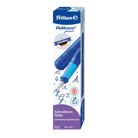 Stilouri - Stilou Pelikano Junior Albastru pentru Stangaci – Penita L