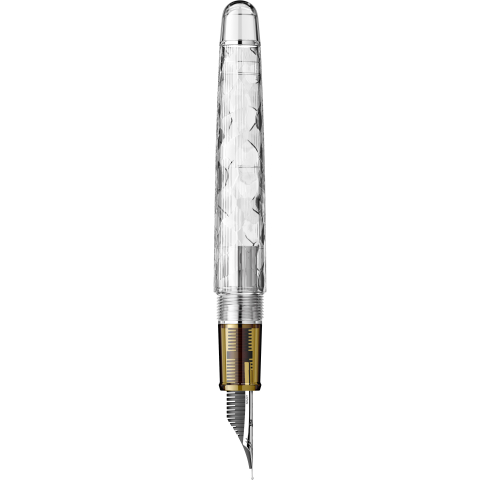 Stilou Platinum #3776 Century Fuji Unkei Unkai RHT, peniță EF aur 14K [3]