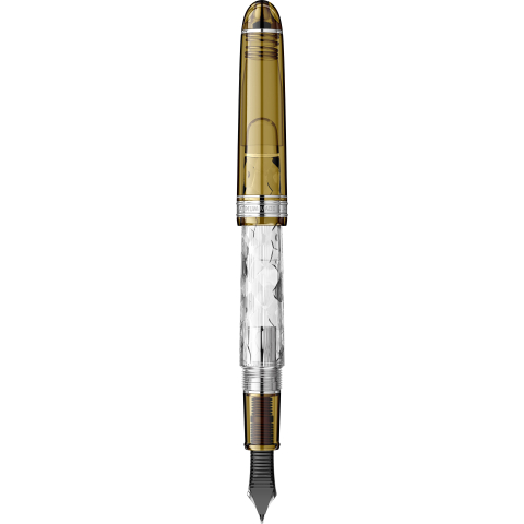 Stilou Platinum #3776 Century Fuji Unkei Unkai RHT, peniță F aur 14K [2]