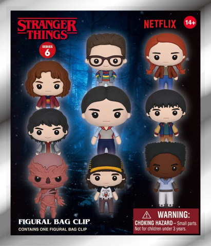 Fashion & Accessories - Stranger Things 5 3D PVC Bag Clips Series 6 Blind Bag Display (24)