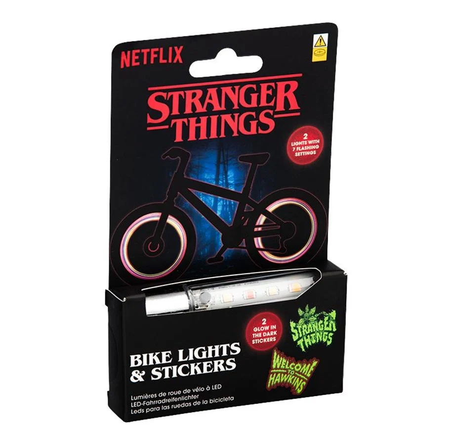 Pop Culture - Stranger Things – Bike Lights & Stickers Set (5 LED)