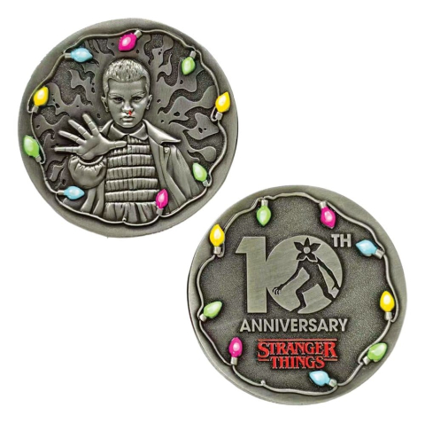 PRECOMENZI - Stranger Things Collectable Coin 10th Anniversary Eleven Limited Edition