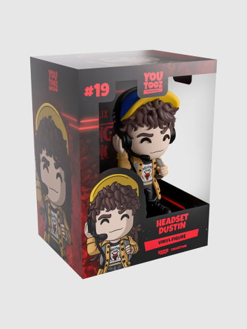 Figurina Youtooz Stranger Things Headset Dustin 13 cm in cutie cu fereastra [0]
