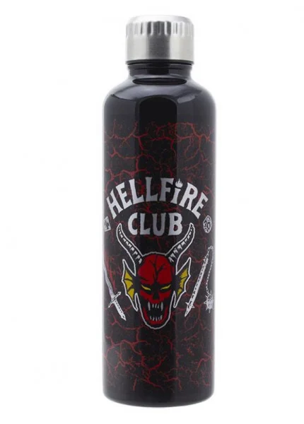 Pop Culture - Stranger Things Hellfire Club Metal Water Bottle – Sticla de apa din inox 500ml