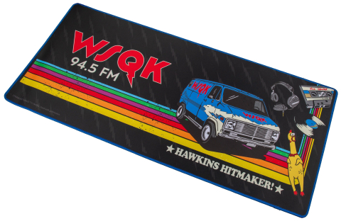 Stranger Things Mousepad WSQK Radio 80x35 cm [3]