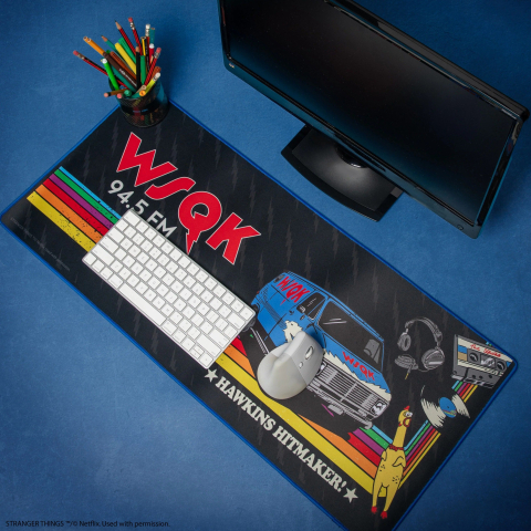 Stranger Things Mousepad WSQK Radio 80x35 cm [1]