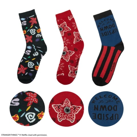 Noutati - Stranger Things Socks Set 3 Pairs – Unisex