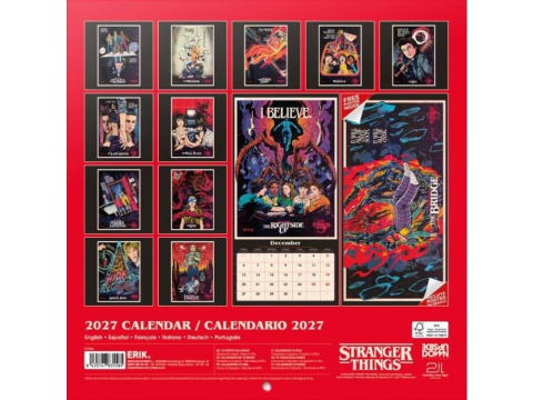 PRECOMENZI - Stranger Things Wall Calendar 2027 30 x 30 cm
