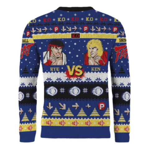Fashion & Accessories - Street Fighter Christmas Sweater Ryu & Ken Size XL