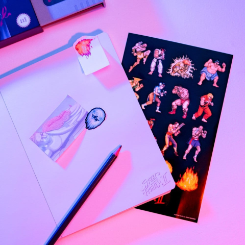 Street Fighter Premium Notebook with Sticky Notes and Cover A5 [6]