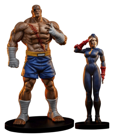 PRECOMENZI - Street Fighter Street Jam Statuen 1/10 Sagat & Juli 24 cm