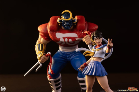 Street Fighter Street Jam Statues 1/10 Sakura & Sodom 22 cm [14]