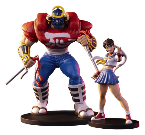 Street Fighter Street Jam Statues 1/10 Sakura & Sodom 22 cm [17]