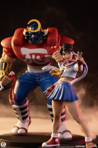 Street Fighter Street Jam Statues 1/10 Sakura & Sodom 22 cm [15]