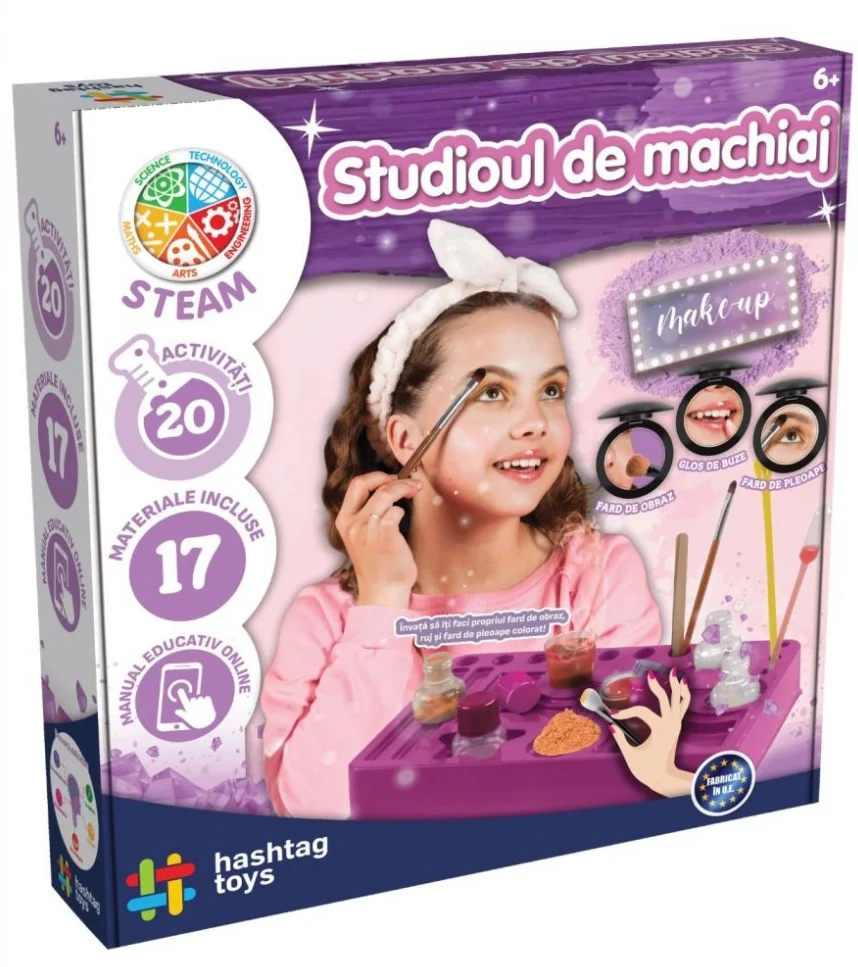 Jocuri si jucarii - Studio de Machiaj - Set Creativ pentru Crearea Produselor Cosmetice