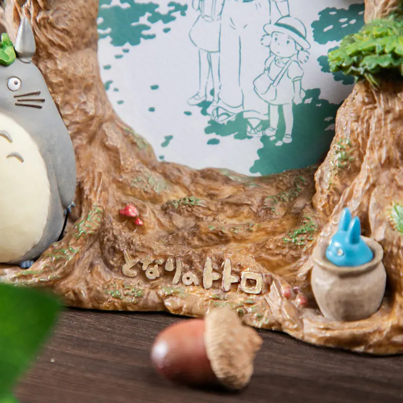 Studio Ghibli My Neighbor Totoro - Diorama cu Rama Foto Padurea lui Totoro [3]